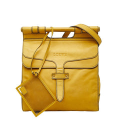 ロエベ キャンディ ショルダーバッグ イエロー レザー レディース LOEWE 【中古】