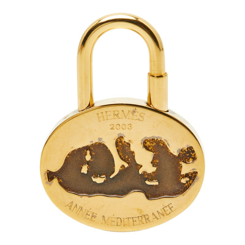 エルメス 2003限定 地中海 カデナ ゴールド メッキ レディース HERMES 【中古】