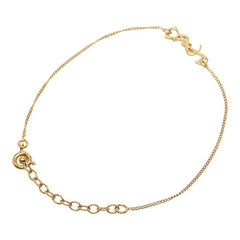 サンローラン YSLロゴ ブレスレット ゴールド メッキ レディース SAINT LAURENT 【中古】