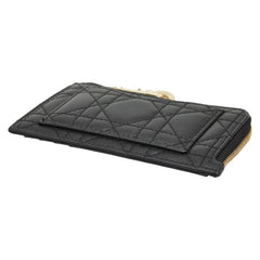 ディオール カナージュ レディディオール カードケース フラグメントケース ブラック レザー レディース Dior 【中古】