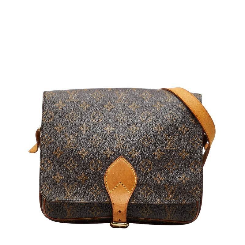 ルイ ヴィトン モノグラム カルトシエールGM 斜め掛け ショルダーバッグ M51252 ブラウン PVC レザー レディース LOUIS VUITTON 【中古】