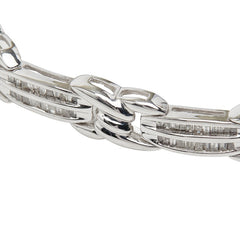 K14WG ホワイトゴールド ダイヤ2.00ct ブレスレット レディース 【中古】