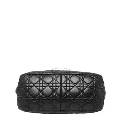 ディオール カナージュ ニューロック チェーン ワンショルダー ブラック レザー レディース Dior 【中古】