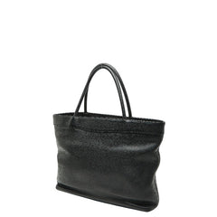 シャネル ココマーク トートバッグ ブラック キャビアスキン レディース CHANEL 【中古】