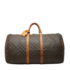 ルイ ヴィトン モノグラム キーポル60 ボストンバッグ トラベルバッグ M41422 ブラウン PVC レザー レディース LOUIS VUITTON 【中古】
