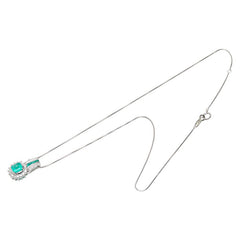 Pt900 プラチナ Pt850 プラチナ エメラルド0.91ct ダイヤ0.48ct エメラルド0.20ct ペンダント ネックレス レディース 【中古】