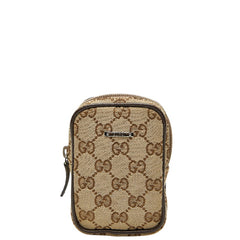 グッチ GGキャンバス ポーチ 115249 ベージュ キャンバス レディース GUCCI 【中古】