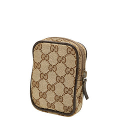 グッチ GGキャンバス ポーチ 115249 ベージュ キャンバス レディース GUCCI 【中古】