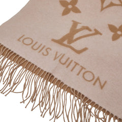 ルイ ヴィトン エシャルプ レイキャビック マフラー M78908 ピンク ベージュ カシミヤ レディース LOUIS VUITTON 【中古】