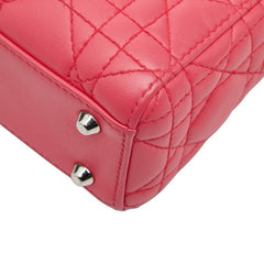 ディオール カナージュ レディディオ－ル ハンドバッグ ショルダーバッグ 2WAY ピンク レザー レディース Dior 【中古】