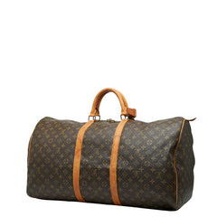 ルイ ヴィトン モノグラム キーポル60 ボストンバッグ トラベルバッグ M41422 ブラウン PVC レザー レディース LOUIS VUITTON 【中古】