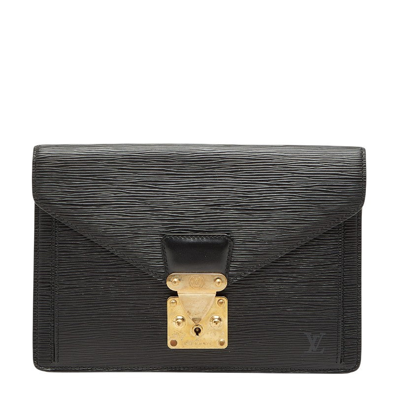 ルイ ヴィトン エピ セリエ ドラゴンヌ クラッチバッグ M52612 ノワール ブラック レザー レディース LOUIS VUITTON 【中古】
