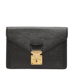 ルイ ヴィトン エピ セリエ ドラゴンヌ クラッチバッグ M52612 ノワール ブラック レザー レディース LOUIS VUITTON 【中古】