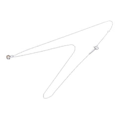 K18WG ホワイトゴールド ダイヤ0.30ct ペンダント ネックレス レディース 【中古】