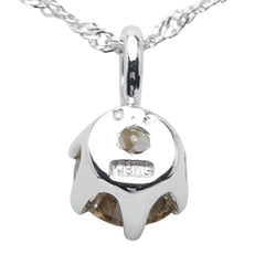 K18WG ホワイトゴールド ダイヤ0.30ct ペンダント ネックレス レディース 【中古】