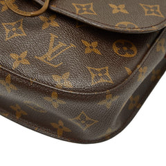 ルイ ヴィトン モノグラム ミニ サンクルー ショルダーバッグ M51244 ブラウン PVC レザー レディース LOUIS VUITTON 【中古】