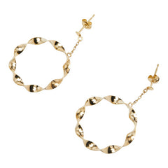 K18YG イエローゴールド ピアス レディース 【中古】