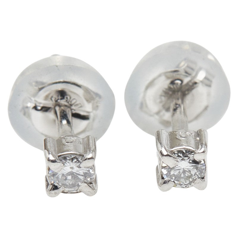 Pt900 プラチナ ダイヤ0.10ct ピアス レディース 【中古】