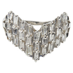 Pt900 プラチナ ダイヤ1.00ct リング 指輪 レディース 12.5号 【中古】