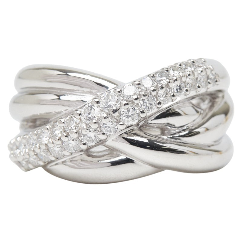 Pt900 プラチナ ダイヤ0.61ct リング 指輪 レディース 10.5号 【中古】