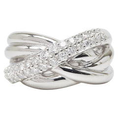 Pt900 プラチナ ダイヤ0.61ct リング 指輪 レディース 10.5号 【中古】