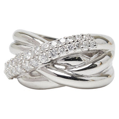 Pt900 プラチナ ダイヤ0.61ct リング 指輪 レディース 10.5号 【中古】