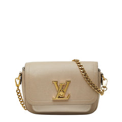 ルイ ヴィトン ロックミー テンダー チェーン ハンドバッグ ショルダーバッグ 2WAY M58554 グレージュ レザー レディース LOUIS VUITTON 【中古】