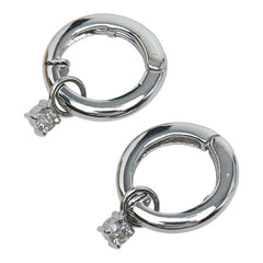 Pt900 プラチナ ダイヤ0.10ct イヤリング レディース 【中古】