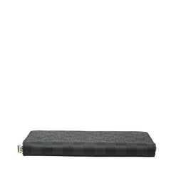 ルイ ヴィトン ダミエ グラフィット ジッピー オーガナイザー ラウンドファスナー 長財布 N63077 グレー PVC レザー メンズ LOUIS VUITTON 【中古】