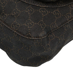 グッチ GGキャンバス ショルダーバッグ 101654 ブラウン キャンバス レザー レディース GUCCI 【中古】