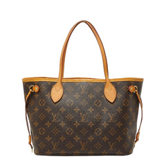 ルイ ヴィトン モノグラム ネヴァーフルPM ハンドバッグ トートバッグ M41245 ブラウン PVC レザー レディース LOUIS VUITTON 【中古】