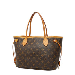 ルイ ヴィトン モノグラム ネヴァーフルPM ハンドバッグ トートバッグ M41245 ブラウン PVC レザー レディース LOUIS VUITTON 【中古】