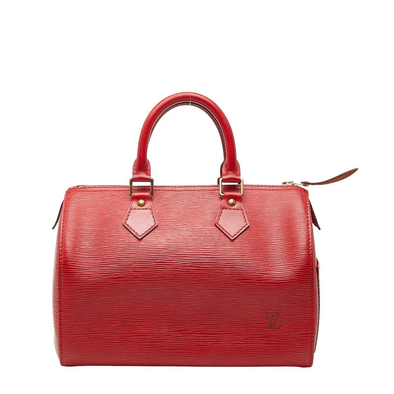 ルイ ヴィトン エピ スピーディ25 ハンドバッグ ミニボストンバッグ M43017 カスティリアンレッド レザー レディース LOUIS VUITTON 【中古】