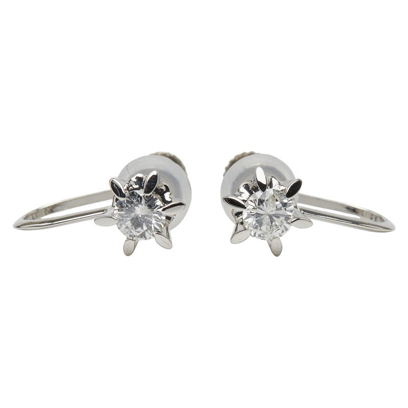 Pt900 プラチナ ダイヤ0.32ct イヤリング レディース 【中古】