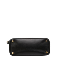 プラダ ガレリア ハンドバッグ ショルダーバッグ 2WAY ブラック サフィアーノレザー レディース PRADA 【中古】