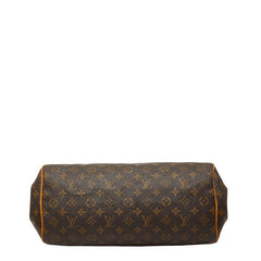 ルイ ヴィトン モノグラム モントルグイユGM ハンドバッグ ショルダーバッグ M95566 ブラウン PVC レザー レディース LOUIS VUITTON 【中古】