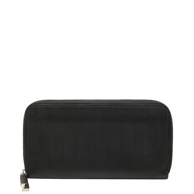 ディオール オム ラウンドファスナー 長財布 ブラック レザー メンズ DIOR HOMME 【中古】