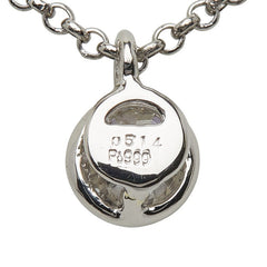 Pt900 プラチナ Pt850 プラチナ ダイヤ0.514ct ペンダント ネックレス レディース 【中古】