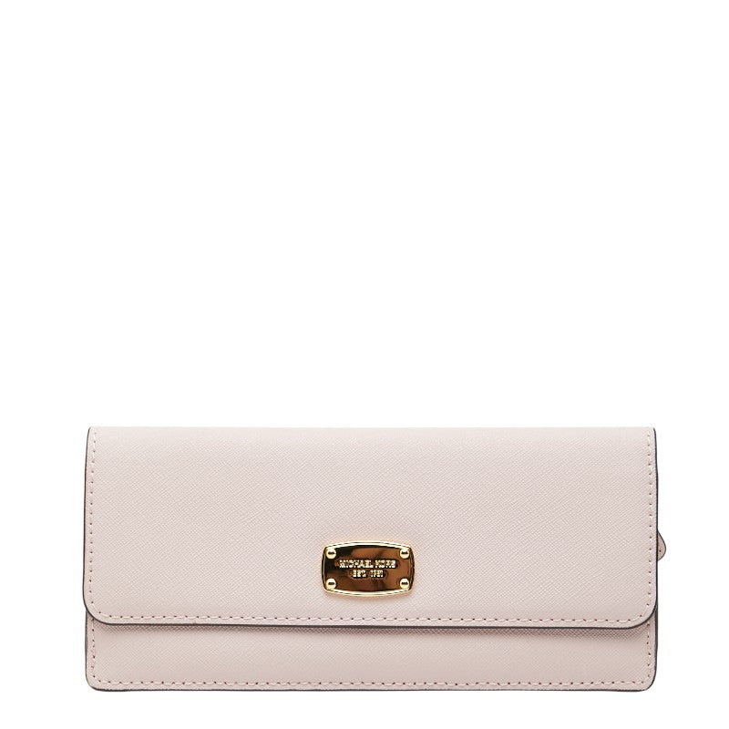 マイケルコース 長財布 ピンク レザー レディース Michael Kors 【中古】