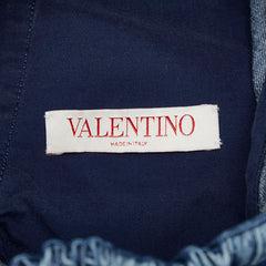 ヴァレンティノ デニム イージー ショートパンツ サイズ36 インディゴブルー コットン レディース VALENTINO 【中古】
