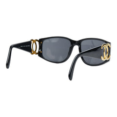 シャネル ココマーク サングラス 02461 90405 ブラック ゴールド プラスチック メッキ レディース CHANEL 【中古】