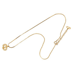 ディオール ペンダントネックレス ゴールド メッキ ラインストーン レディース Dior 【中古】