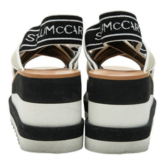 ステラマッカートニー SNEAK ELYSE サンダル プラットフォーム ウェッジソール サイズ：38 ベージュ マルチカラー キャンバス EVA レディース Stella McCartney 【中古】