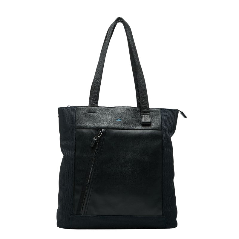 ランバン オンブルー ビジネスバッグ トートバッグ ショルダーバッグ ネイビー ブラック ナイロン レザー メンズ LANVIN 【中古】