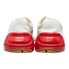 グッチ シェリーライン ライトン ローカットスニーカー サイズ7 1/2 ホワイト マルチカラー ファブリック ラバー メンズ GUCCI 【中古】
