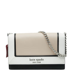 ケイトスペード チェーン ハンドバッグ ショルダーバッグ 2WAY ベージュ マルチカラー レザー レディース Kate Spade 【中古】