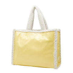 フルラ オポチュニティ L トートバッグ ハンドバッグ イエロー エナメル ボア レディース Furla 【中古】