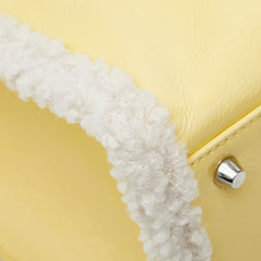 フルラ オポチュニティ L トートバッグ ハンドバッグ イエロー エナメル ボア レディース Furla 【中古】
