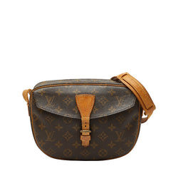 ルイ ヴィトン モノグラム ジュヌフィーユPM 斜め掛け ショルダーバッグ M51227 ブラウン PVC レザー レディース LOUIS VUITTON 【中古】