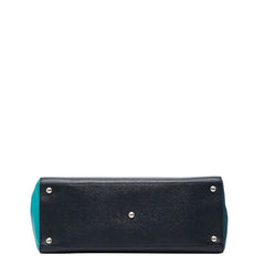 フェンディ トゥージュール ハンドバッグ ショルダーバッグ 2WAY 8BH250 ネイビー グリーン レザー レディース FENDI 【中古】
